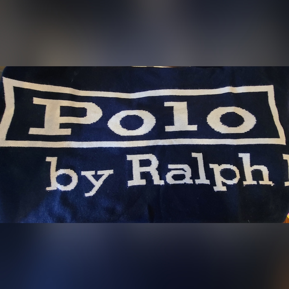 Polo Ralph Lauren - Logo-Jacquard Knitted Scarf - Blue